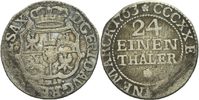 Sachsen 1/24 Taler Friedrich August II., 1733-1763.