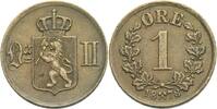 Norwegen Kongsberg Öre Oscar II., 1872-1905 -