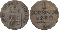 Waldeck Pyrmont Pfennig Georg Heinrich, 1813-1845