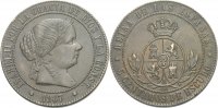 Spanien 5 Centimos Isabella II., 1833-1868.