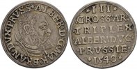 Ostpreussen Königsberg Dreigröscher Albrecht von Brandenburg, 1525 - 1568