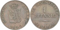 Anhalt 1 Pfennig Alexander Carl