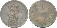Mecklenburg Schwerin 1 Pfennig Friedrich Franz I.