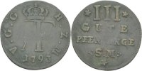 Mecklenburg Strelitz 3 Gute Pfenninge Adolf Friedrich IV.