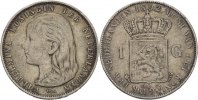 Niederlande 1 Gulden Wilhelmina.