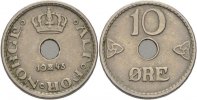 Norwegen 10 Öre Haakon VII.