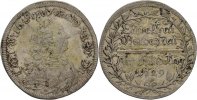 Brandenburg Ansbach Doppelgroschen 1729 Karl Wilhelm Friedrich, 1729-1757 ss