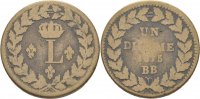 Frankreich 1 Decime Ludwig XVIII. -