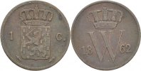 Niederlande 1 Cent Wilhelm III.
