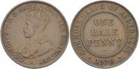 Australien 1/2 Penny Georg V. -