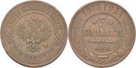 Russland 3 Kopeken Nikolaus II.