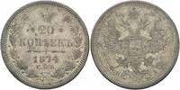 Russland 20 Kopeken Alexander II.