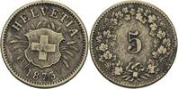 5 Rappen 1873 B Schweiz  f.ss