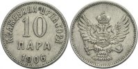 Montenegro 10 Para Nikolaus I.
