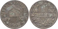 Deutsch Ostafrika 1 Heller Wilhelm II.