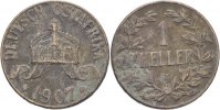 Deutsch Ostafrika 1 Heller Wilhelm II.