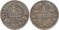 Deutsch Ostafrika 1 Heller Wilhelm II.