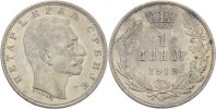 Serbien 1 Dinar Peter I.