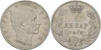 Serbien 1 Dinar Peter I.