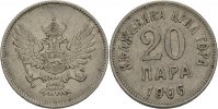 Montenegro 20 Para Nikolaus I.