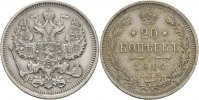 Russland 20 Kopeken Nikolaus II.