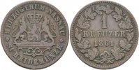 Nassau 1 Kreuzer Adolph