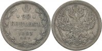 Russland 20 Kopeken Alexander III.