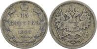 Russland 15 Kopeken Nikolaus II.