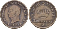 Italien 3 Centesimi Napoleon I.