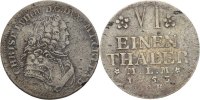 Mecklenburg Schwerin 1/6 Taler Christian Ludwig II., 1747-1756