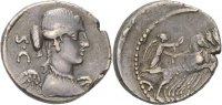 RÖMISCHE REPUBLIK Denar T. Carisius, 46 v.Chr