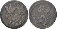 Schweden 1/6 Öre Carl XI.