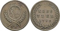 Salzburg Kreuzer Hieronymus Graf Colloredo, 1772-1803