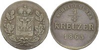 Schwarzburg Rudolstadt 1/4 Kreuzer Friedrich Günther