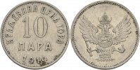 Montenegro 10 Para Nikolaus I.