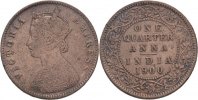 Britisch Indien 1/4 Anna Victoria