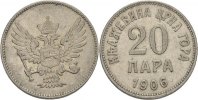 Montenegro 20 Para Nikolaus I., 1860-1918