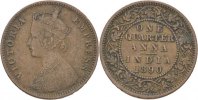 Britisch Indien 1/4 Anna Victoria