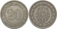 Kaiserreich 20 Pfennig Wilhelm I.
