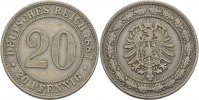 Kaiserreich 20 Pfennig Wilhelm I.