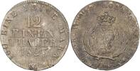Sachsen 1/12 Taler Friedrich August III./I., 1763-1827. -