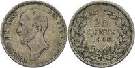 Niederlande 25 Cents Wilhelm II.