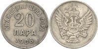 Montenegro 20 Para Nikolaus I.