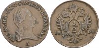 RDR Austria Wien 1/2 Kreuzer Franz II./I., 1792-1835.