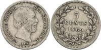 Niederlande 5 Cents Wilhelm II.
