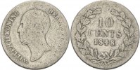 Niederlande 10 Cents Wilhelm II.