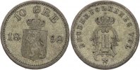 Norwegen 10 Öre Oscar II.