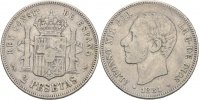 Spanien 2 Pesetas Alfonso XII.