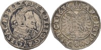RDR Schlesien Breslau 3 Kreuzer Ferdinand III., 1637-1657.