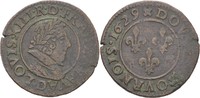 France Double tournois ludwig XIII., 1610-1643.